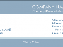38 Standard Business Card Template For Job Seeker Layouts for Business Card Template For Job Seeker