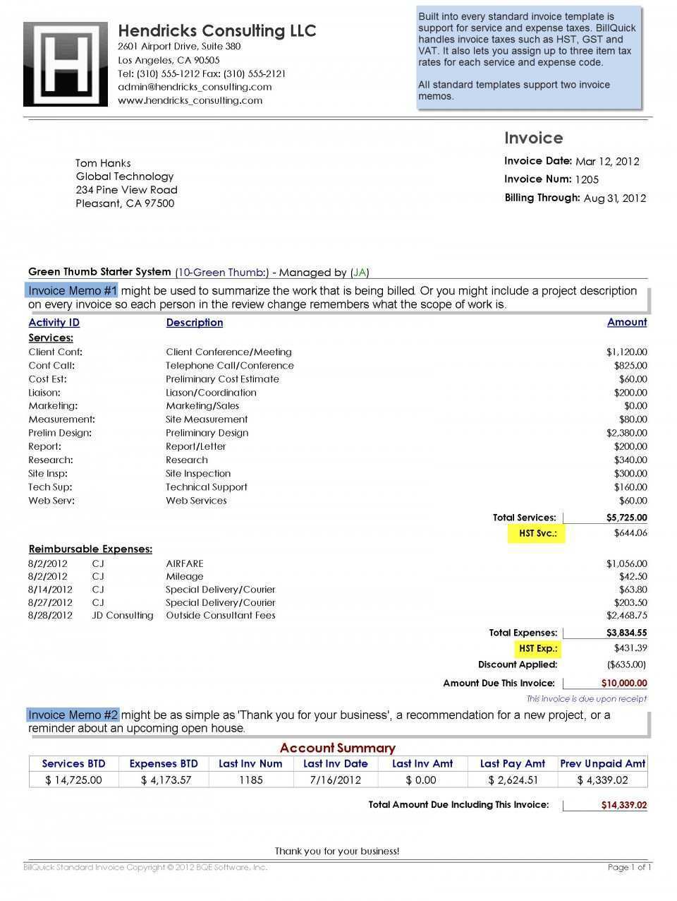 38 Standard Consultant Hourly Invoice Template for Ms Word for Consultant Hourly Invoice Template