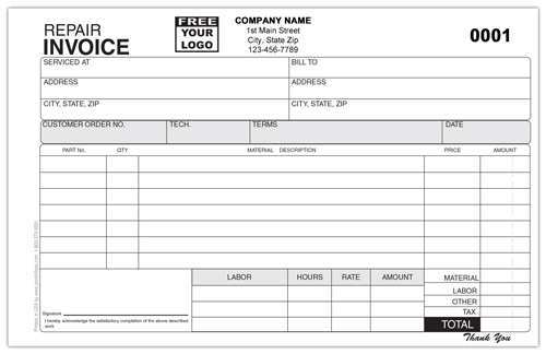 38 Standard Repair Invoice Example Photo with Repair Invoice Example