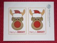 38 The Best Reindeer Christmas Card Template Photo for Reindeer Christmas Card Template