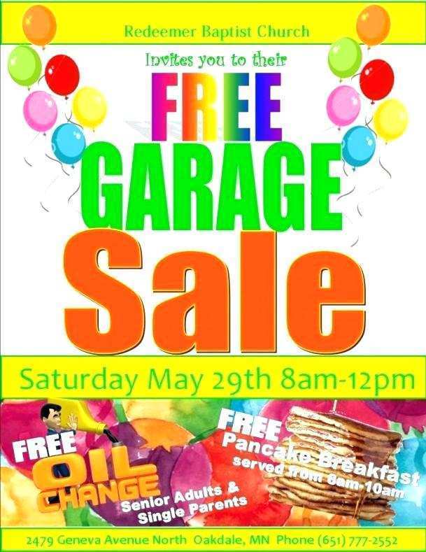 Free Yard Sale Flyer Template