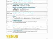 Event Agenda Planning Template