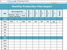 38 Visiting Production Plan Template For Excel for Ms Word by Production Plan Template For Excel