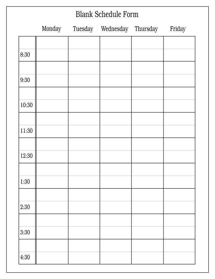 38 Visiting School Schedule Template Printable In Word For School