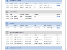 7 Day Travel Itinerary Template