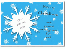 39 Adding Snowflake Christmas Card Template in Word for Snowflake Christmas Card Template