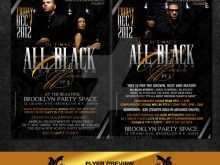39 Blank All Black Everything Party Flyer Template PSD File by All Black Everything Party Flyer Template