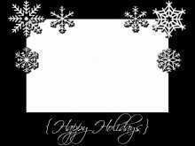 39 Blank Christmas Card Template Black And White For Free by Christmas Card Template Black And White