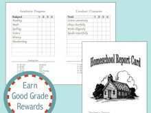 Homeschool Report Card Template Middle School