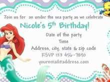 39 Blank Mermaid Birthday Card Template Layouts by Mermaid Birthday Card Template