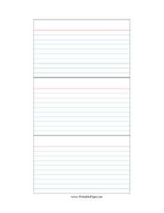 39 Blank Note Card Template 4 Per Page Download with Note Card Template 4 Per Page