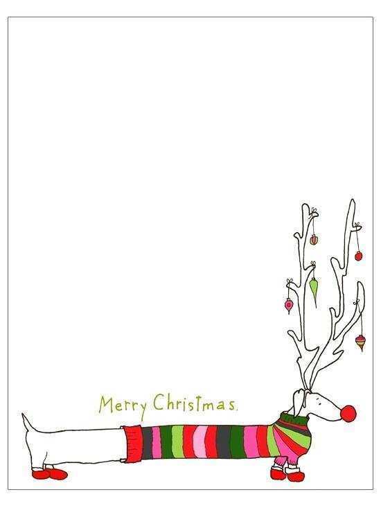 Black and white Christmas card templates