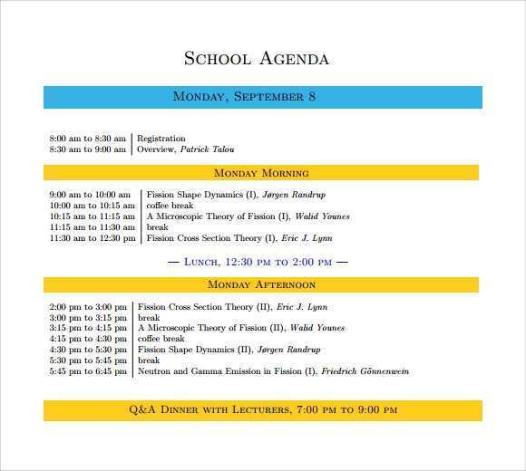 39 Create Agenda Template For School Layouts for Agenda Template For School