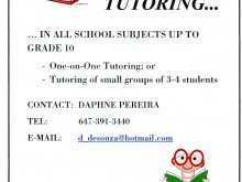 39 Create Tutoring Flyers Template Formating for Tutoring Flyers Template