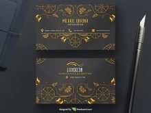 39 Creating Business Card Template Gold Free PSD File by Business Card Template Gold Free