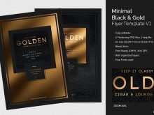 39 Creating Gold Flyer Template With Stunning Design with Gold Flyer Template