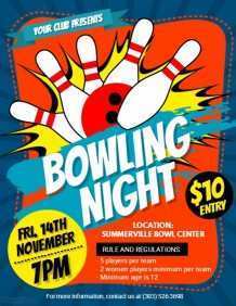 39 Customize Bowling Night Flyer Template Layouts by Bowling Night Flyer Template