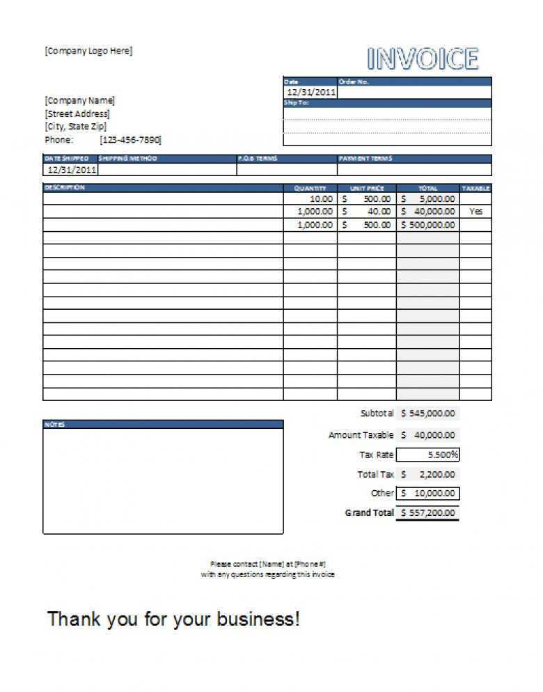 39 Customize Labor Invoice Template Excel With Stunning Design with Labor Invoice Template Excel