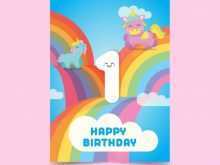 39 Format Rainbow Birthday Card Template in Photoshop for Rainbow Birthday Card Template