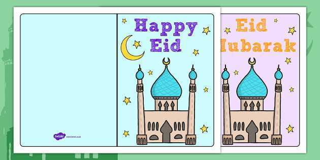 39 Free Eid Card Templates To Colour in Photoshop with Eid Card Templates To Colour