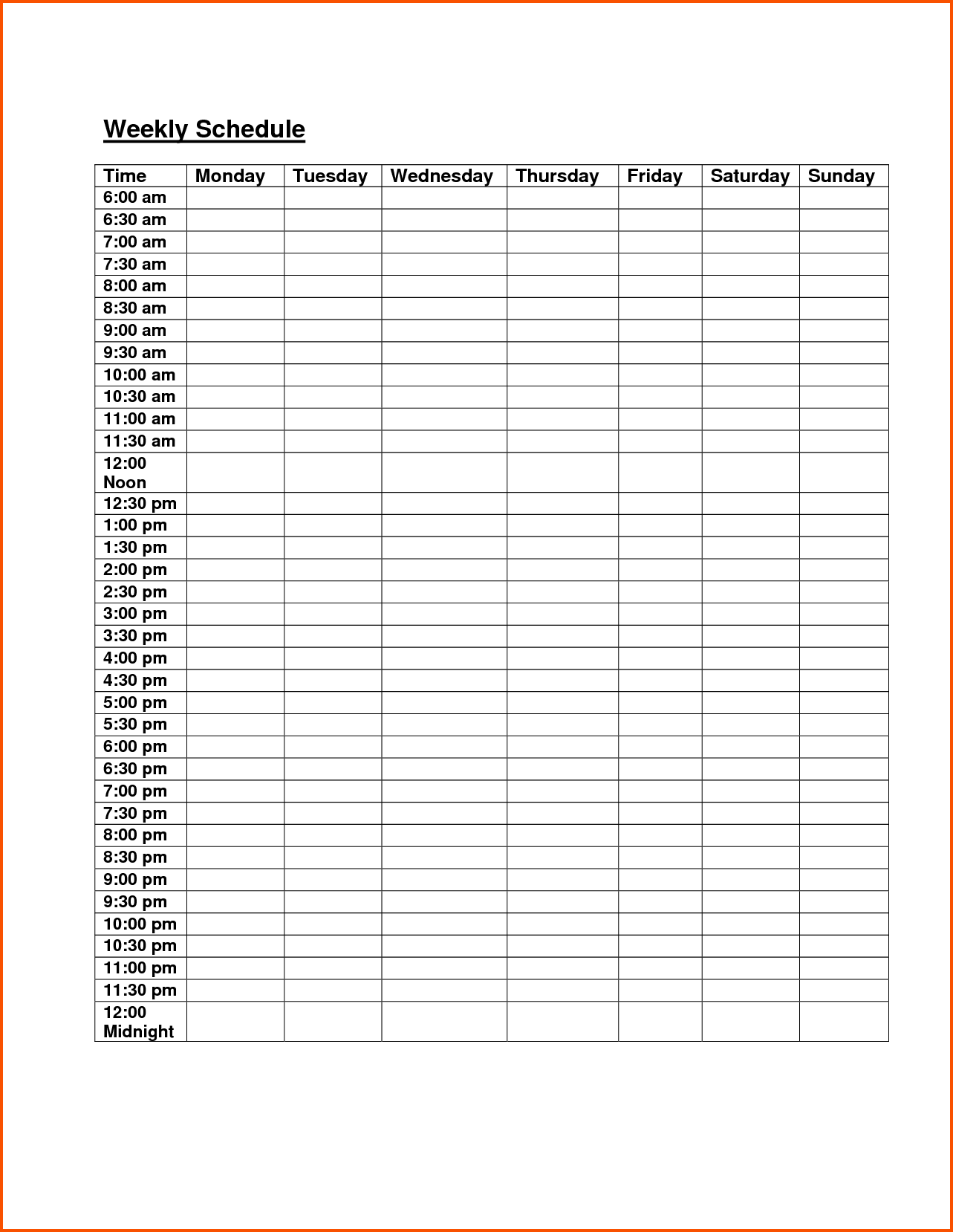 39 Free Printable Master Class Schedule Template Maker for Master Class Schedule Template