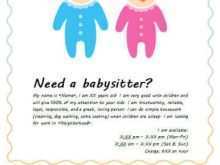39 How To Create Babysitter Flyers Template Photo for Babysitter Flyers Template