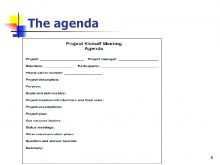 Construction Kickoff Meeting Agenda Template