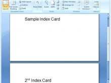 39 How To Create Index Card Template Word 2007 for Index Card Template Word 2007