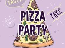 Pizza Party Flyer Template Free