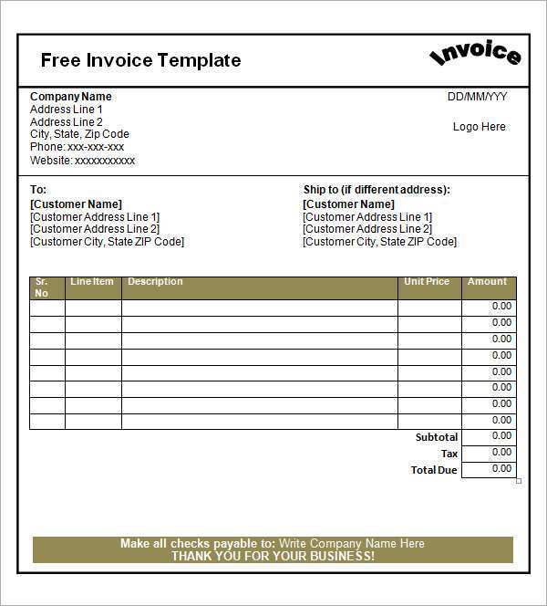 39 Online Blank Invoice Format Pdf Formating with Blank Invoice Format Pdf