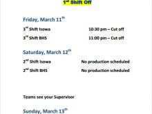39 Online Production Shift Schedule Template Maker by Production Shift Schedule Template