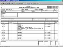 39 Online Route Card Template Excel Now for Route Card Template Excel