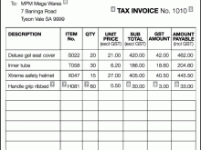 39 Online Tax Invoice Template Including Gst in Photoshop with Tax Invoice Template Including Gst