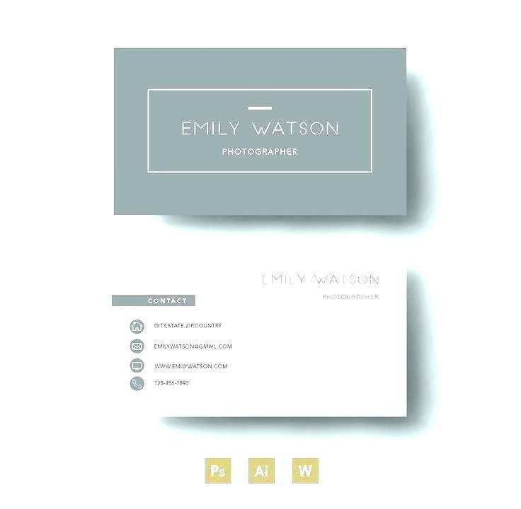 2 Sided Business Card Template Word Cards Design Templates