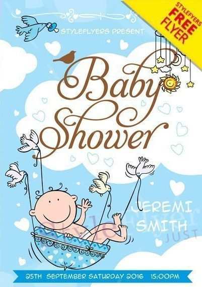 39 Printable Baby Shower Flyer Templates Free Download by Baby Shower Flyer Templates Free