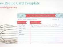 39 Report Free Editable Recipe Card Template For Word For Free by Free Editable Recipe Card Template For Word