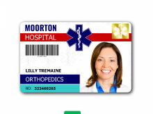 39 Report Hospital Id Card Template Psd Photo by Hospital Id Card Template Psd