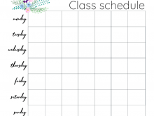 39 Report Special Class Schedule Template in Photoshop by Special Class Schedule Template