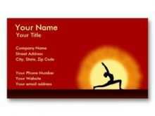 39 Report Yoga Teacher Business Card Templates for Yoga Teacher Business Card Templates