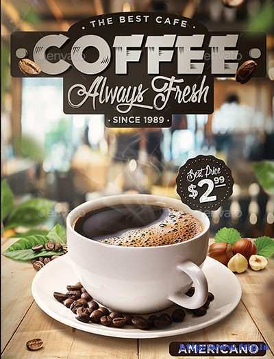 39 Standard Cafe Flyer Template for Ms Word for Cafe Flyer Template