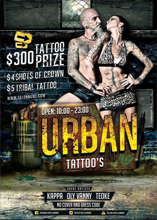 39 Standard Tattoo Party Flyer Template Free Formating by Tattoo Party Flyer Template Free