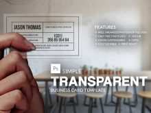 39 The Best Transparent Business Card Design Template in Photoshop with Transparent Business Card Design Template