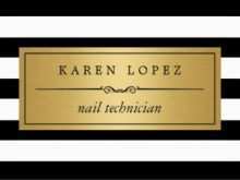 Business Card Template Nail Technician