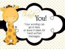 40 Adding Thank You Card Template Baby Shower Now for Thank You Card Template Baby Shower