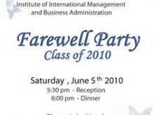 Invitation Card Templates For Farewell Party