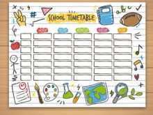 40 Blank Class Timetable Template Free Now with Class Timetable Template Free