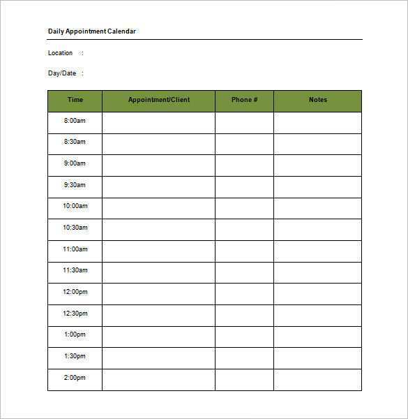 40 Blank Interview Schedule Template Word Templates by Interview