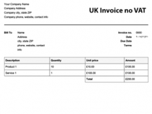 40 Blank Simple Vat Invoice Template for Ms Word by Simple Vat Invoice Template