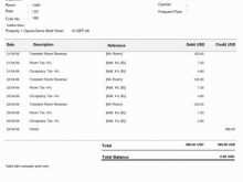 Hotel Accommodation Invoice Template