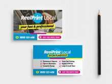 Business Card Print Template Ai